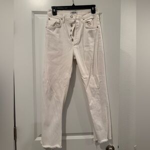 AGOLDE Women's RILEY White Jeans